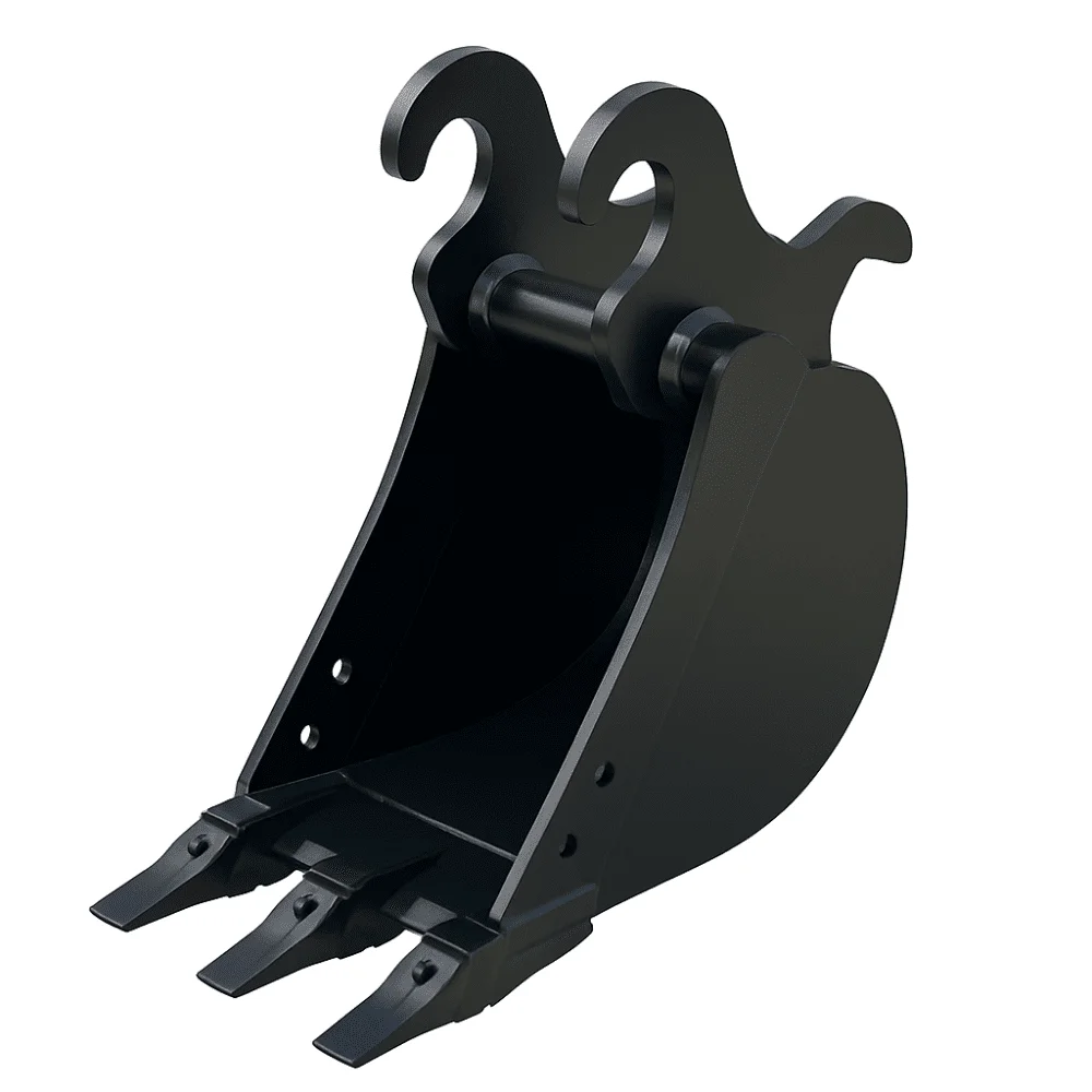 Skid steer and excavator bucket attachments