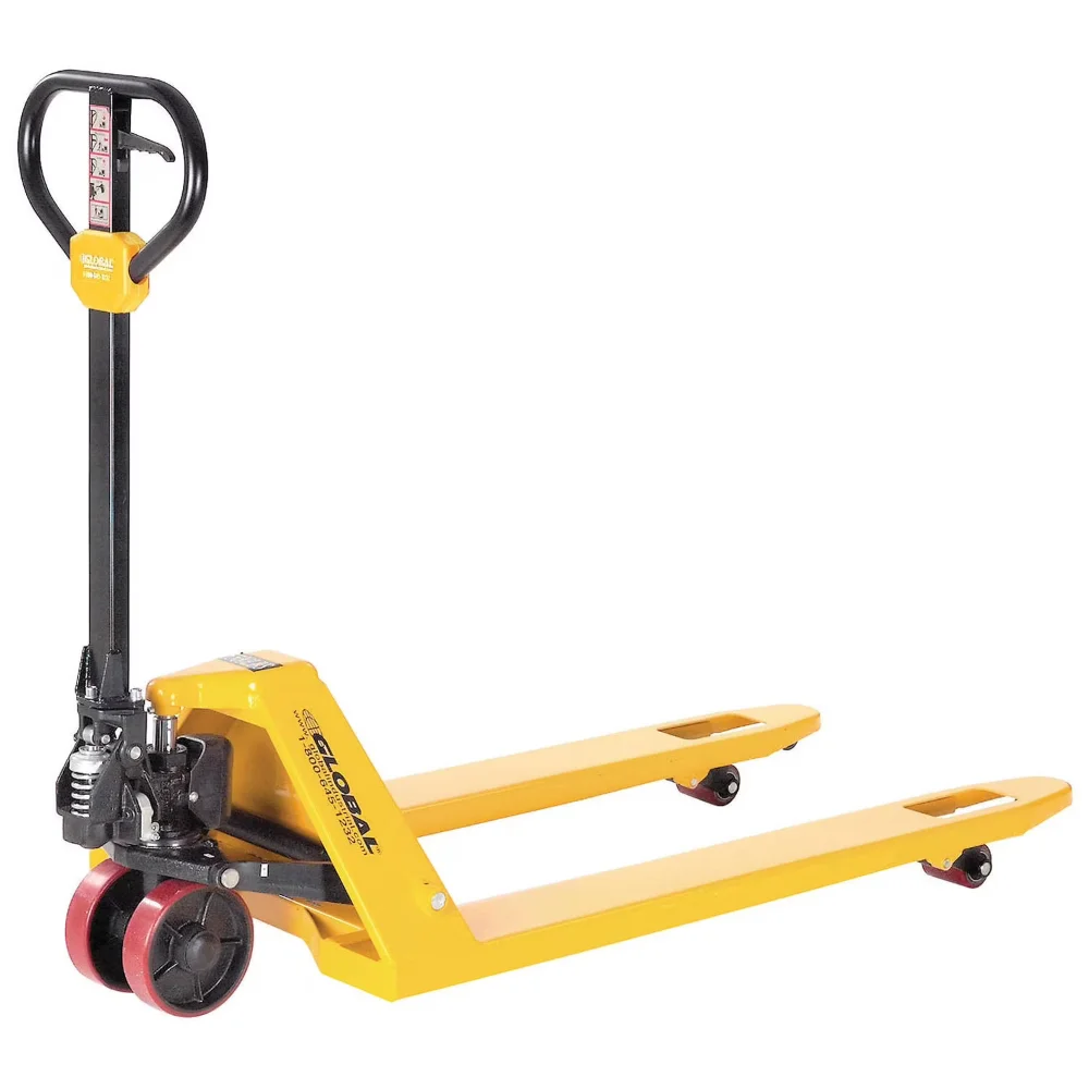 Pallet jack for moving pallets and material